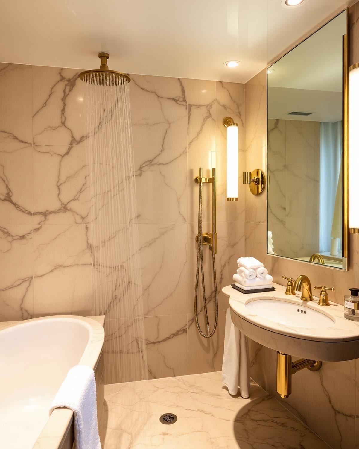 Marble bathroom